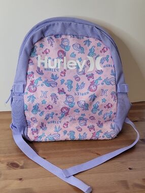 Hurley Kids Lavender & Pink Mermaid Print Backpack